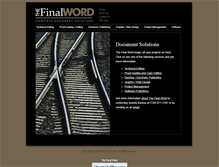 Tablet Screenshot of finalwordsolutions.com